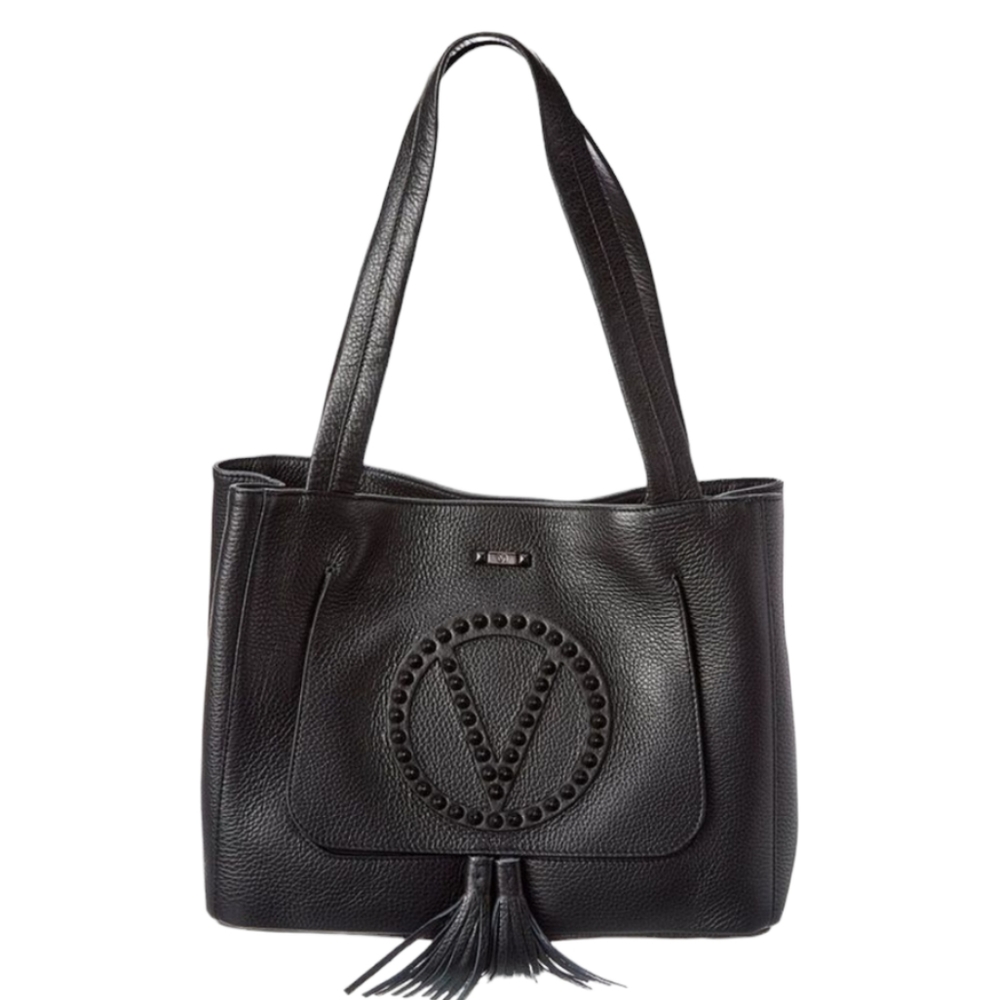 💕HP💕NWT Valentino by Mario Valentino Estelle Rock Leather Tassel Tote💕